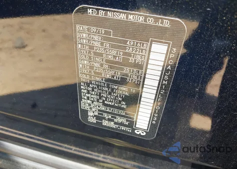 2020 Infiniti Qx50 Luxe from USA, damaged, VIN 3PCAJ5M12LF101936